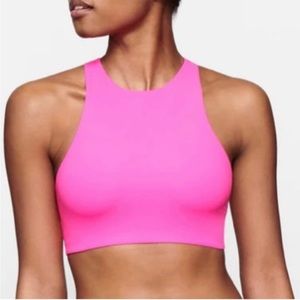 Skims Fits Everybody High Neck Bralette Neon Pink 2X